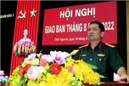 Bộ tư lệnh Quân khu tổ chức hội nghị giao ban tháng 8 năm 2022